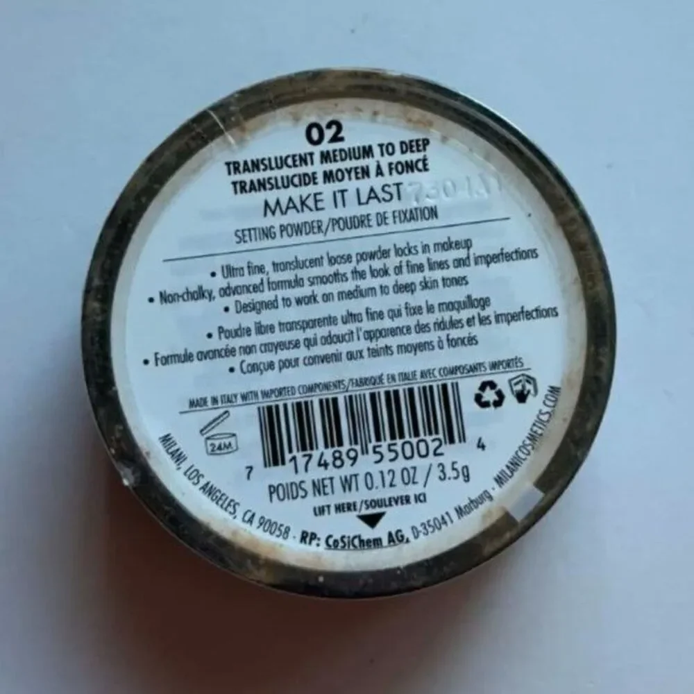 Milani Make It Last Setting Powder 02 Translucent Medium to Deep